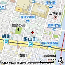 広島県広島市中区幟町周辺の地図
