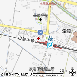 山口県萩市椿3537-6周辺の地図