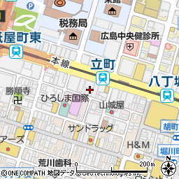 広島県広島市中区立町2-27周辺の地図