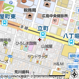 広島県広島市中区立町2-29周辺の地図