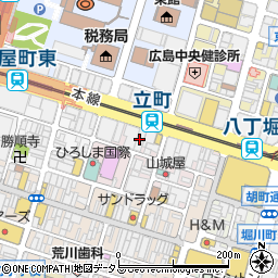 麻布テーラー　広島周辺の地図