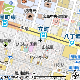 イーオン　広島校周辺の地図