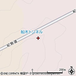 船木トンネル周辺の地図