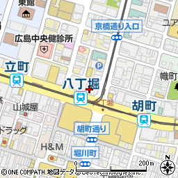 山口朝日放送株式会社　広島支社周辺の地図