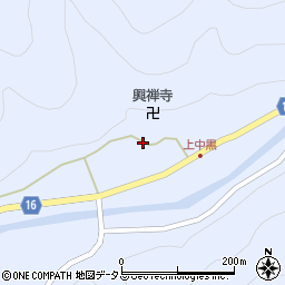 奈良県吉野郡東吉野村中黒362周辺の地図