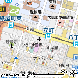 広島県広島市中区立町2-25周辺の地図