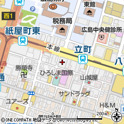 日本海テレビ放送株式会社広島支社周辺の地図