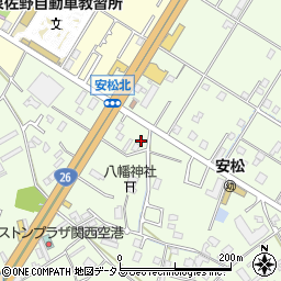 大阪府泉佐野市南中安松292周辺の地図