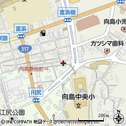 広島県尾道市向島町富浜5880-6周辺の地図