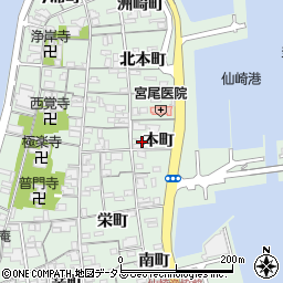 山口県長門市仙崎本町周辺の地図