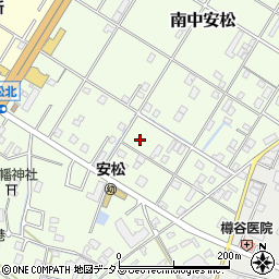 大阪府泉佐野市南中安松周辺の地図