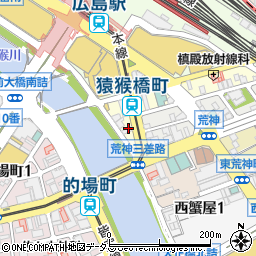 リパーク広島猿猴橋町第２駐車場周辺の地図