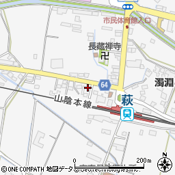 山口県萩市椿3537-9周辺の地図