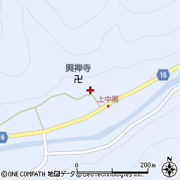 奈良県吉野郡東吉野村中黒417周辺の地図