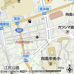 広島県尾道市向島町富浜5553-76周辺の地図