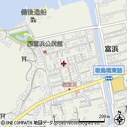 広島県尾道市向島町富浜5615-19周辺の地図
