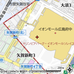 イオンモール広島府中平面Ｄ駐車場周辺の地図