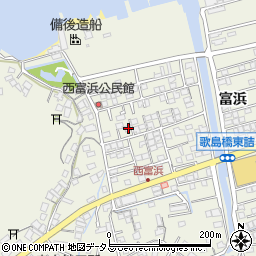 広島県尾道市向島町富浜5615-16周辺の地図