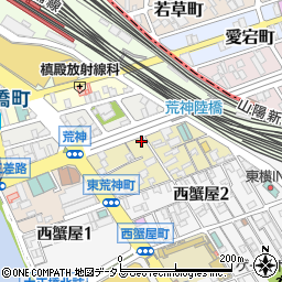 リパーク広島東荒神町駐車場周辺の地図