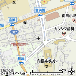 広島県尾道市向島町富浜5556-4周辺の地図