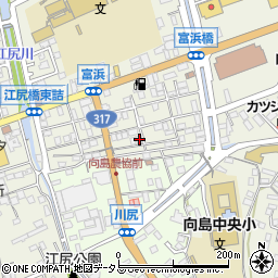 広島県尾道市向島町富浜5553-66周辺の地図