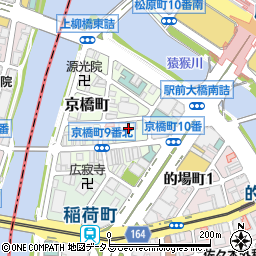 広島県広島市南区京橋町周辺の地図