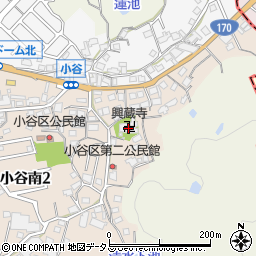 興蔵寺周辺の地図
