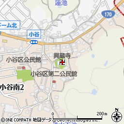 興蔵寺周辺の地図