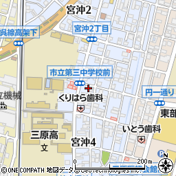 ルーテル三原教会周辺の地図