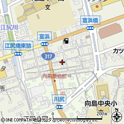 広島県尾道市向島町富浜5553-57周辺の地図