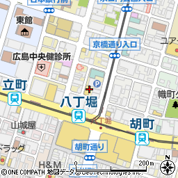 広島県広島市中区八丁堀14-12周辺の地図