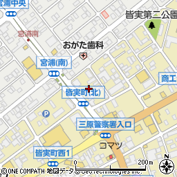 広島県三原市皆実1丁目26周辺の地図