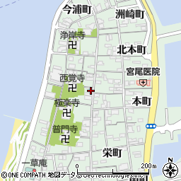 山口県長門市仙崎中新町周辺の地図