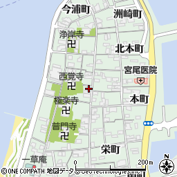 山口県長門市仙崎（中新町）周辺の地図