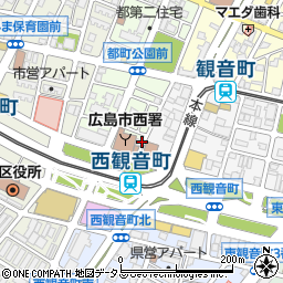 広島県広島市西区都町43-2周辺の地図