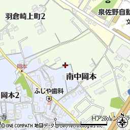 大阪府泉佐野市南中安松495周辺の地図