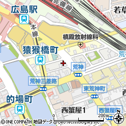 ニコニコレンタカー　広島駅南口店周辺の地図