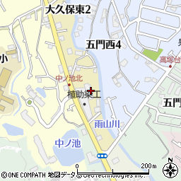 大阪府泉南郡熊取町大久保東周辺の地図