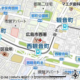 広島県広島市西区都町43-1周辺の地図