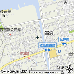 広島県尾道市向島町富浜5615-44周辺の地図