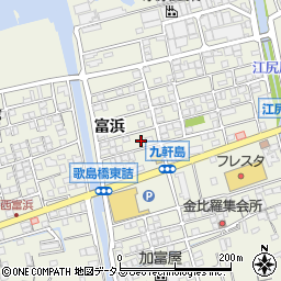 広島県尾道市向島町富浜5585-47周辺の地図
