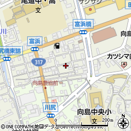 広島県尾道市向島町富浜5553-54周辺の地図