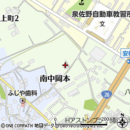大阪府泉佐野市南中安松610周辺の地図
