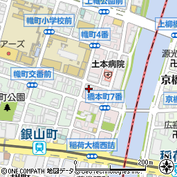 広島県広島市中区橋本町周辺の地図