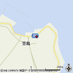 香川県丸亀市本島町笠島232周辺の地図