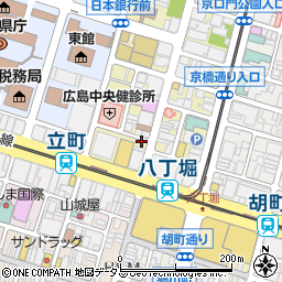 リパーク広島八丁堀第２駐車場周辺の地図