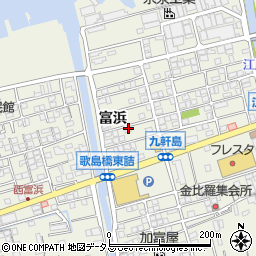 広島県尾道市向島町（富浜）周辺の地図