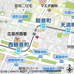 広島県広島市西区観音町15-30周辺の地図
