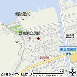 広島県尾道市向島町富浜5614-38周辺の地図