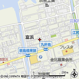 広島県尾道市向島町富浜5585-43周辺の地図